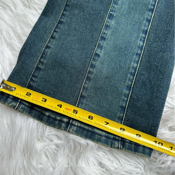 ⛅️[ Dolls Kill ] X Delia’s Hillside Sweetheart Flare Denim Jeans Lace-Up Waist - Picture 6 of 17